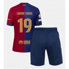 Barcelona Lamine Yamal #19 Hemmaställ Barn 2024-25 Korta ärmar (+ Korta byxor)